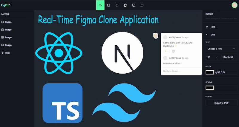 Real time figma clone app